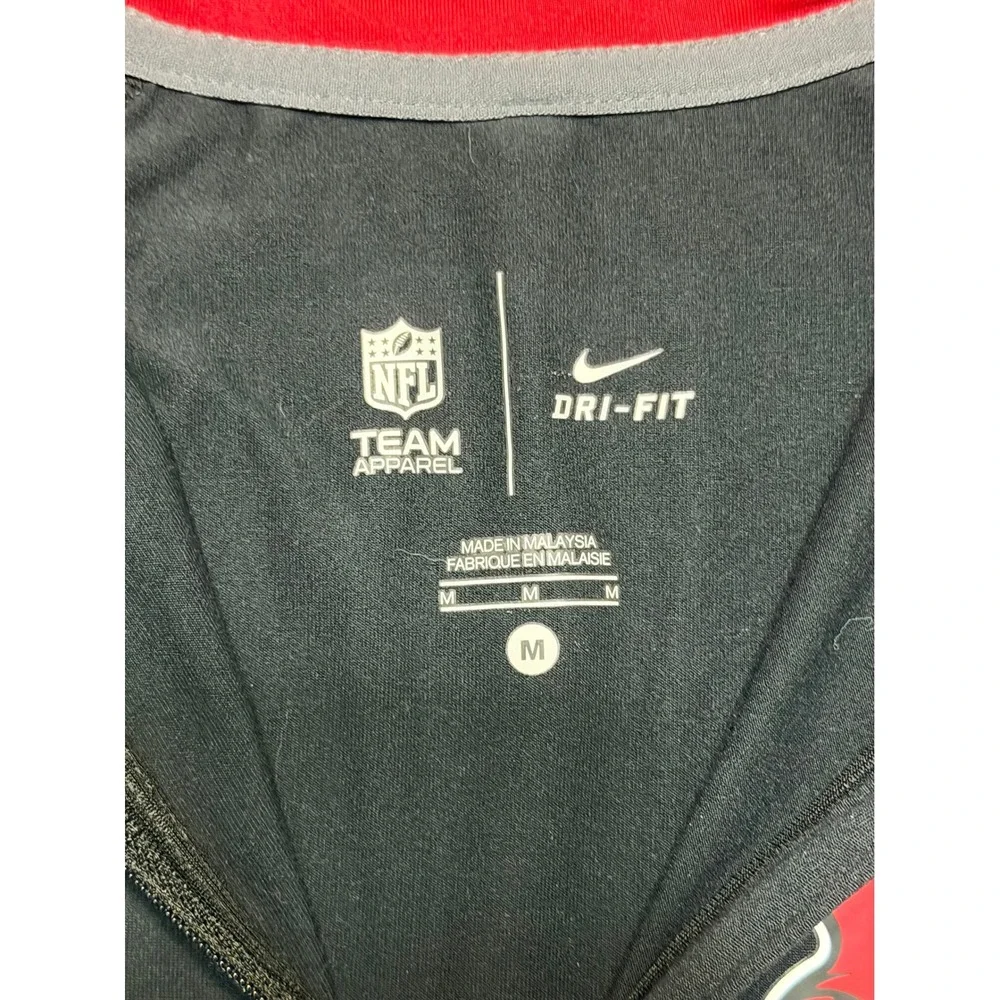 Nike NFL Tampa Bay Buccaneers Dri-FIT Quarter Zip Pullover Black Women's Sz M
